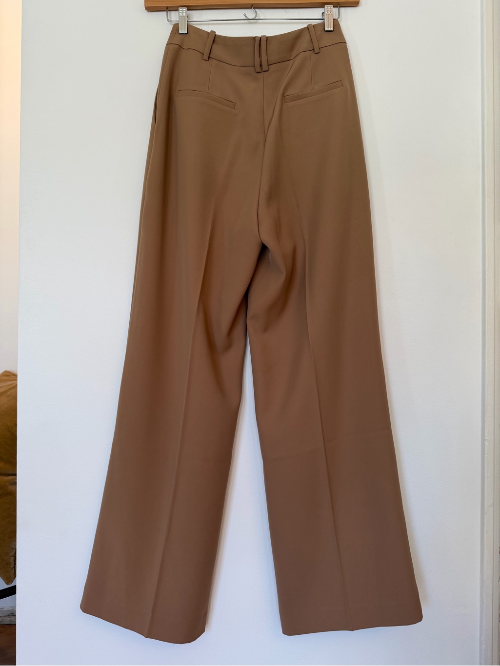 Wide-Leg High-Waist Trousers In Camel — image 2 of 8